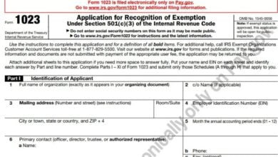 Form 1023 13 Form 1023