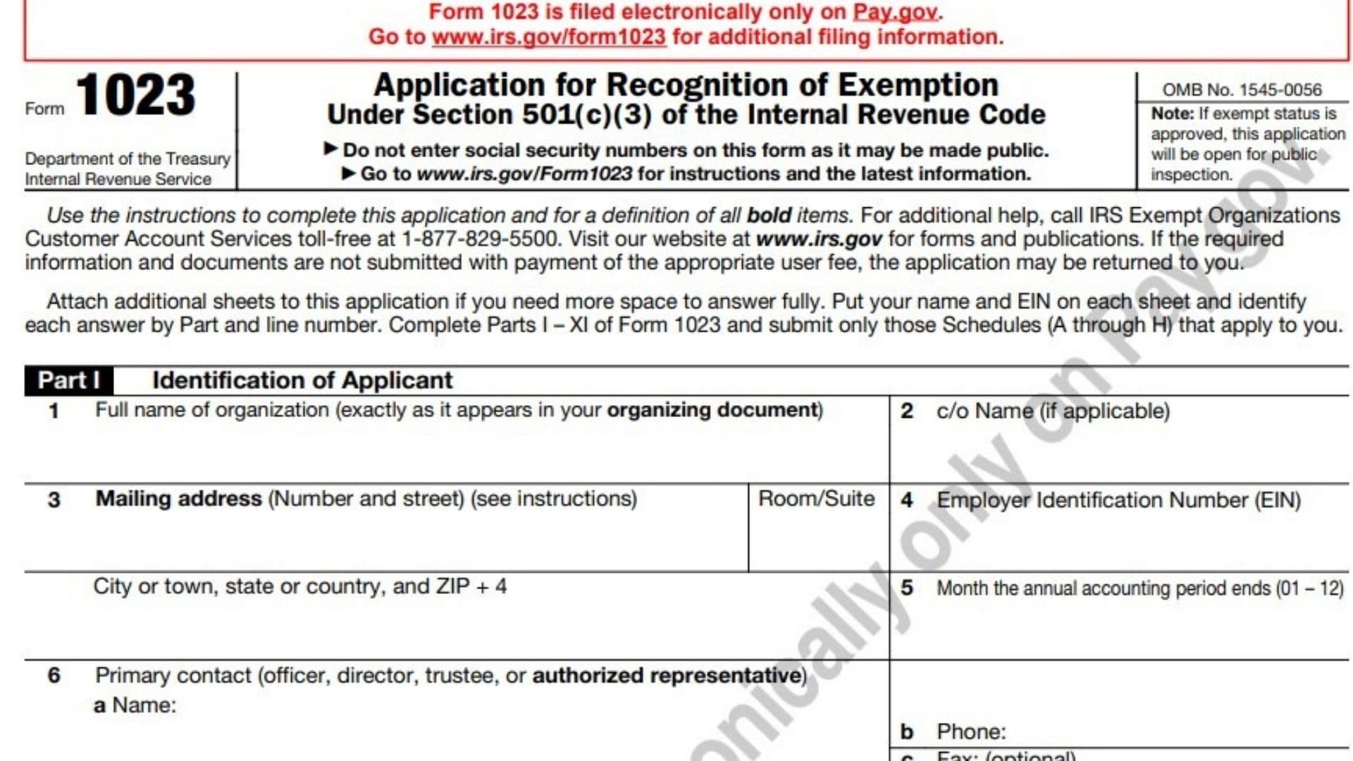 Form 1023 Instructions 2024 - 2025