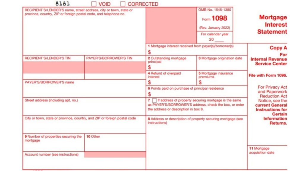 Form 1098 Instructions 2024 - 2025