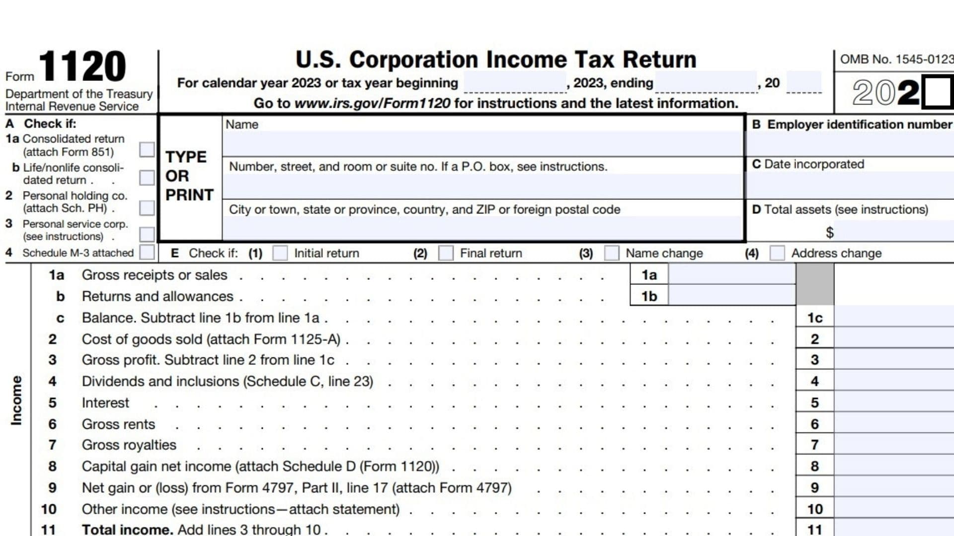 Form 1120