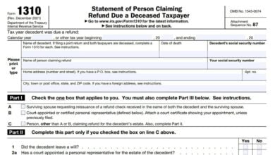 Form 1310 145 Form 1310