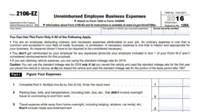 Form 2106-EZ 116 Form 2106-EZ