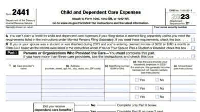 Form 2441 Instructions 2024 - 2025