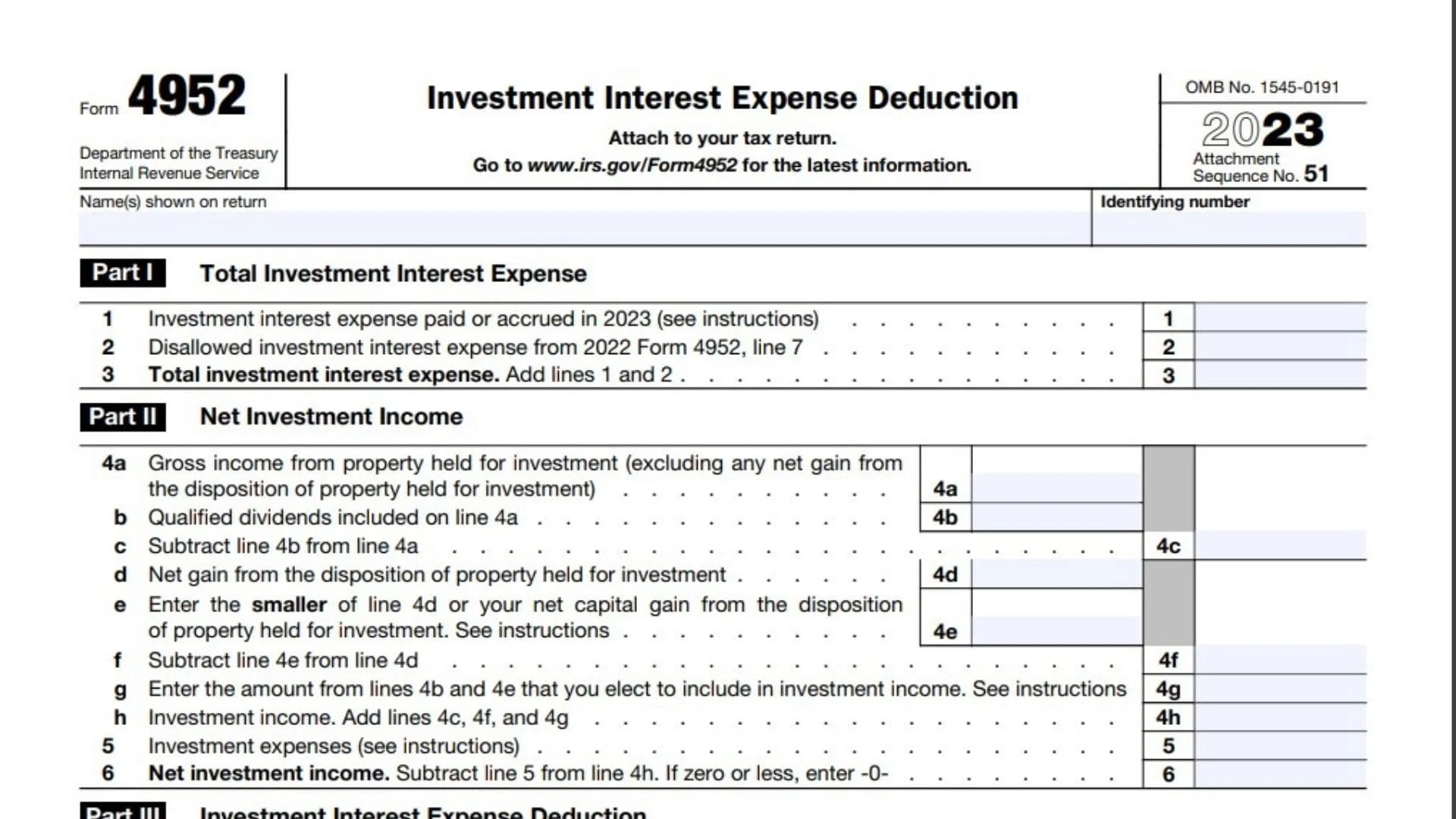 Form 4952