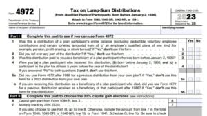 Form 4972 Instructions 2025 - 2026
