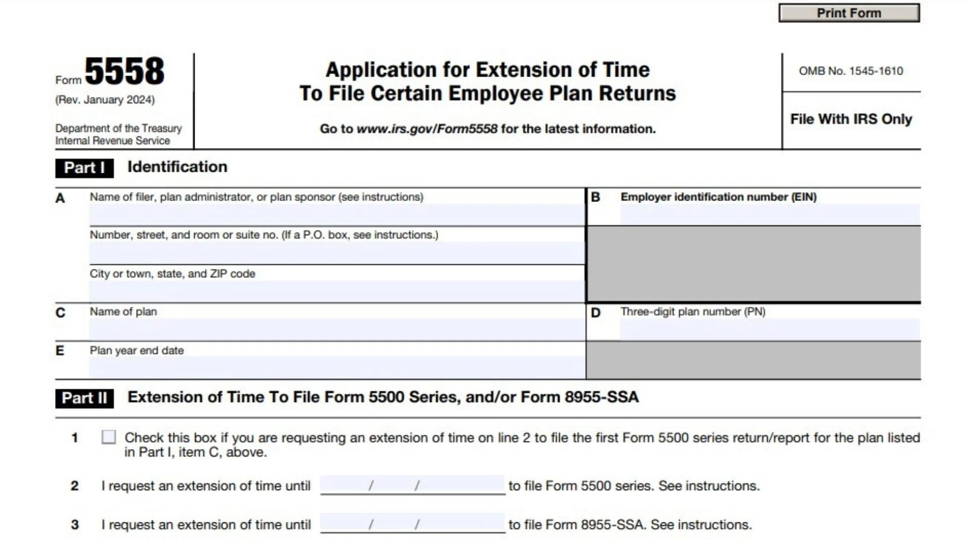Form 5558