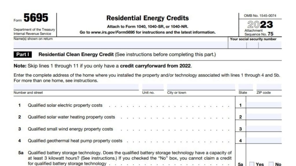 Form 5695 Instructions 2024 - 2025