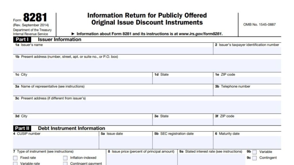 Form 8281 Instructions 2024 - 2025