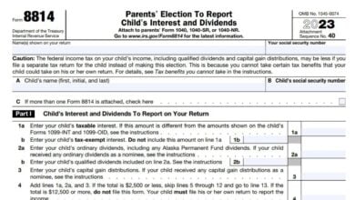 Form 8814 Instructions 2024 - 2025