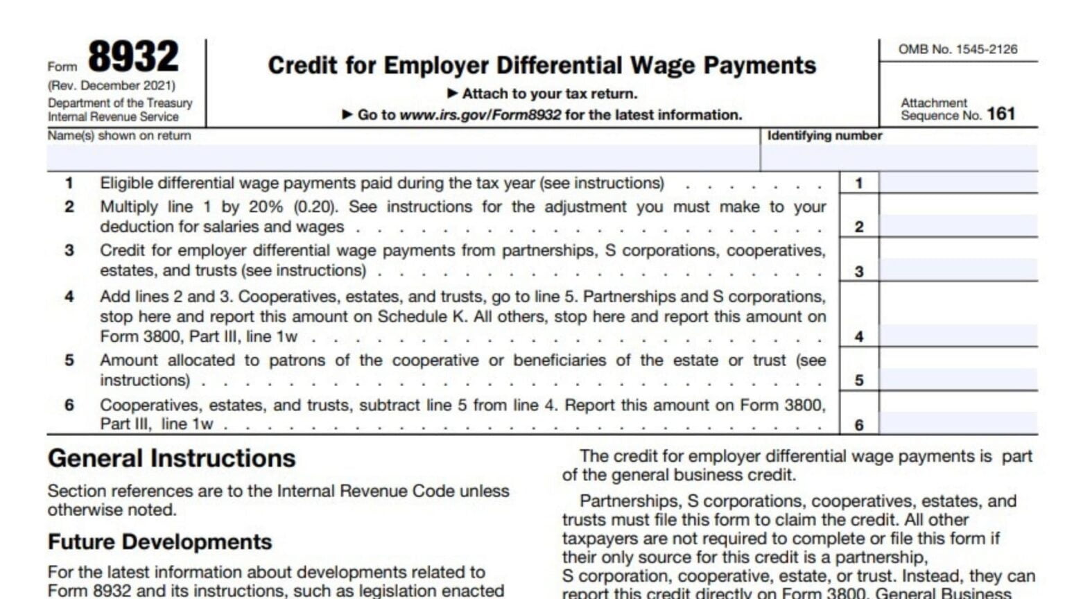 Form 8932 Instructions 2025 - 2026
