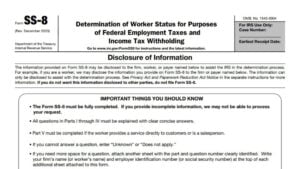Ss8 Questionnaire Form SS-8 Instructions 2025 - 2026
