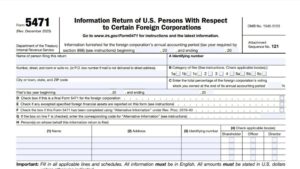 Form 5471 Instructions 2024 - 2025