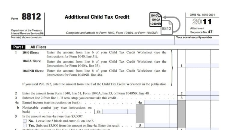 Form 8812 Instructions 2024 - 2025