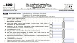 Form 8960 Instructions 2024 - 2025