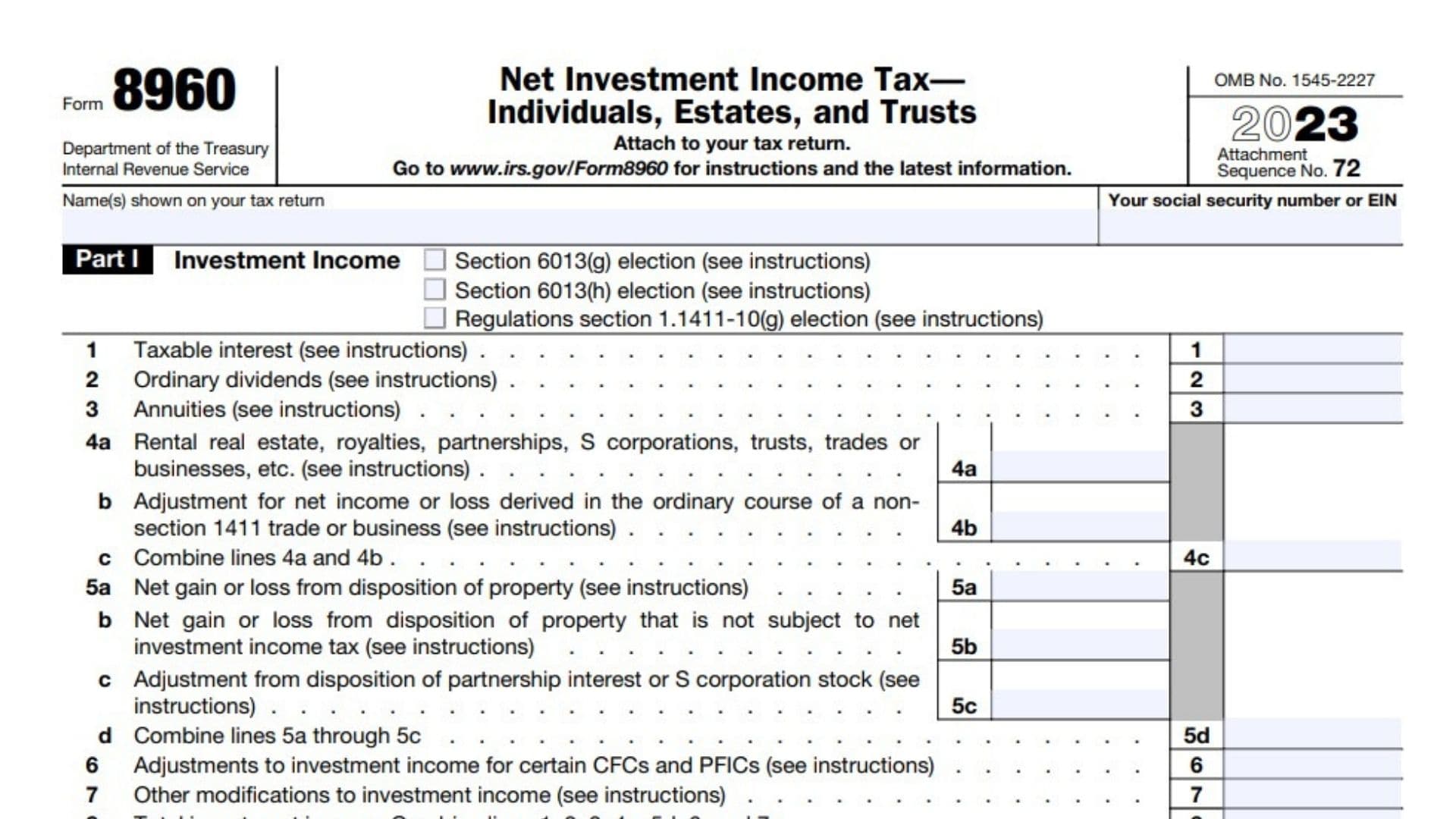 Form 8960 Instructions 2024 - 2025