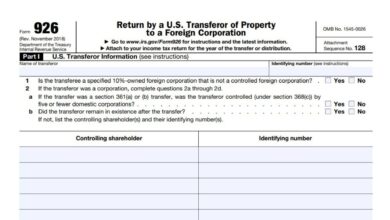 Form 926 235 Form 926