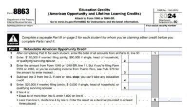 Form 8863 92 Form 8863