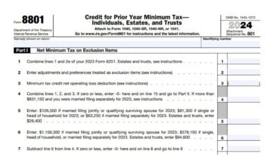 Form 8801 130 Form 8801