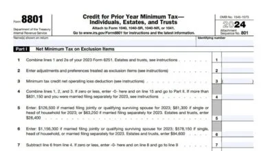 Form 8801 154 Form 8801