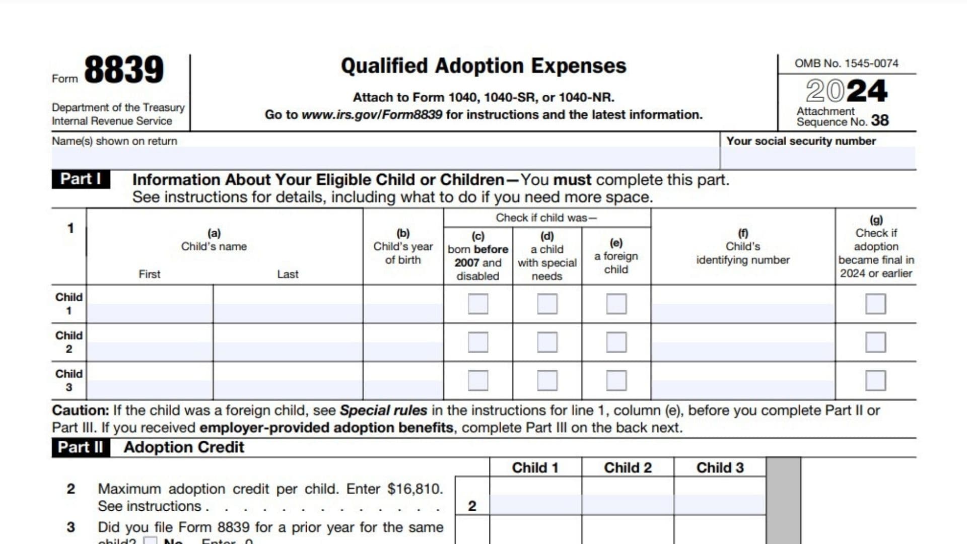 Form 8839 1 Form 8839