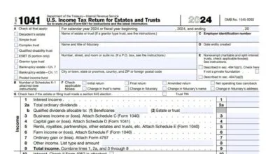 Form 1041 152 Form 1041