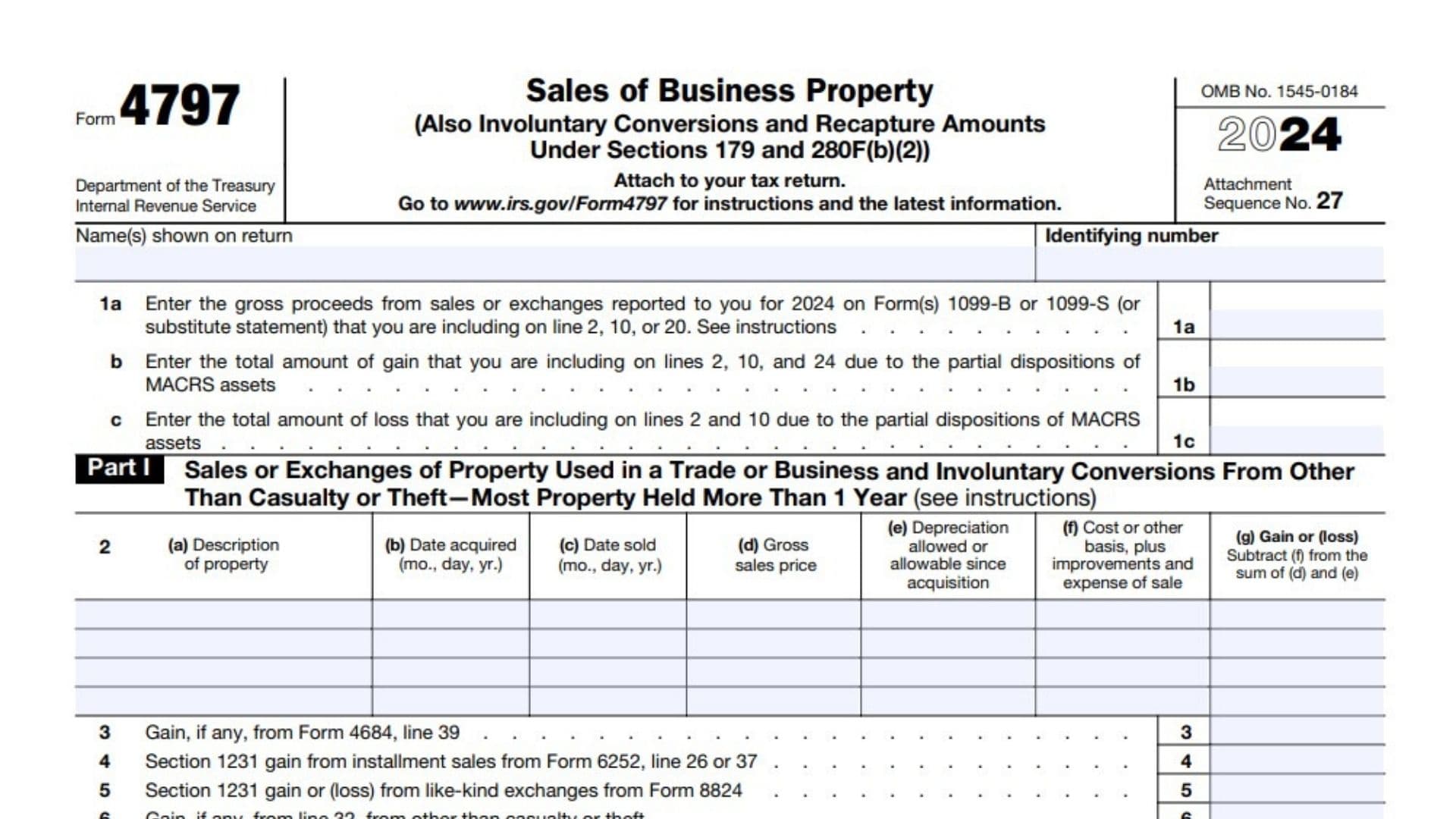 Form 4797 1 Form 4797