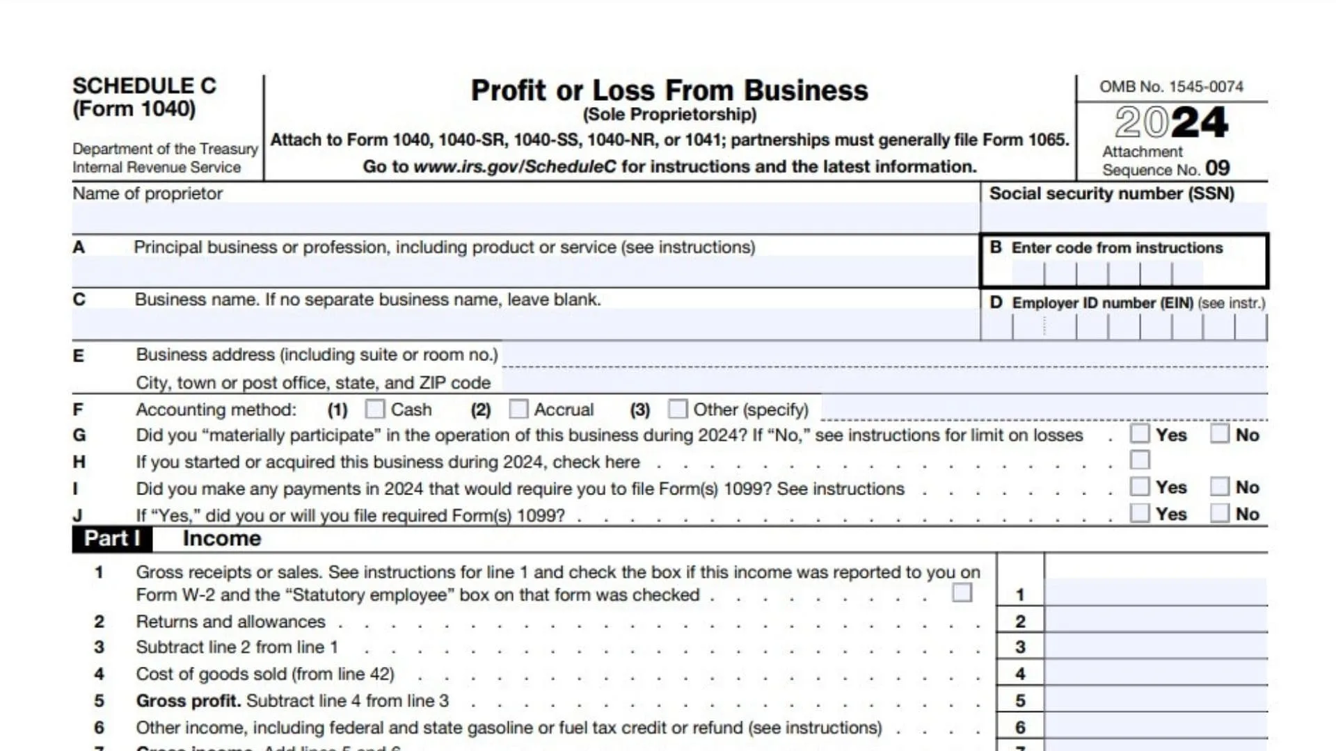 Schedule C (Form 1040)