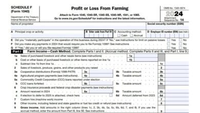 Schedule F (Form 1040)