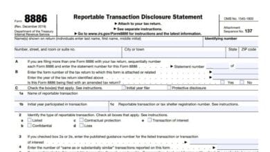 Form 8886 216 Form 8886