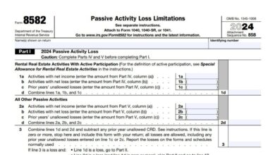 Form 8582 210 Form 8582