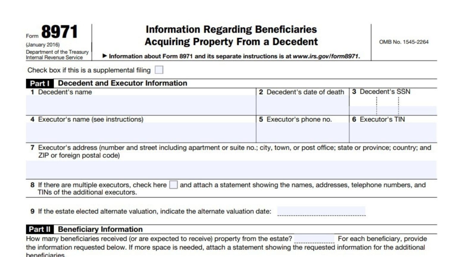 Form 8971 Instructions 2025 - 2026