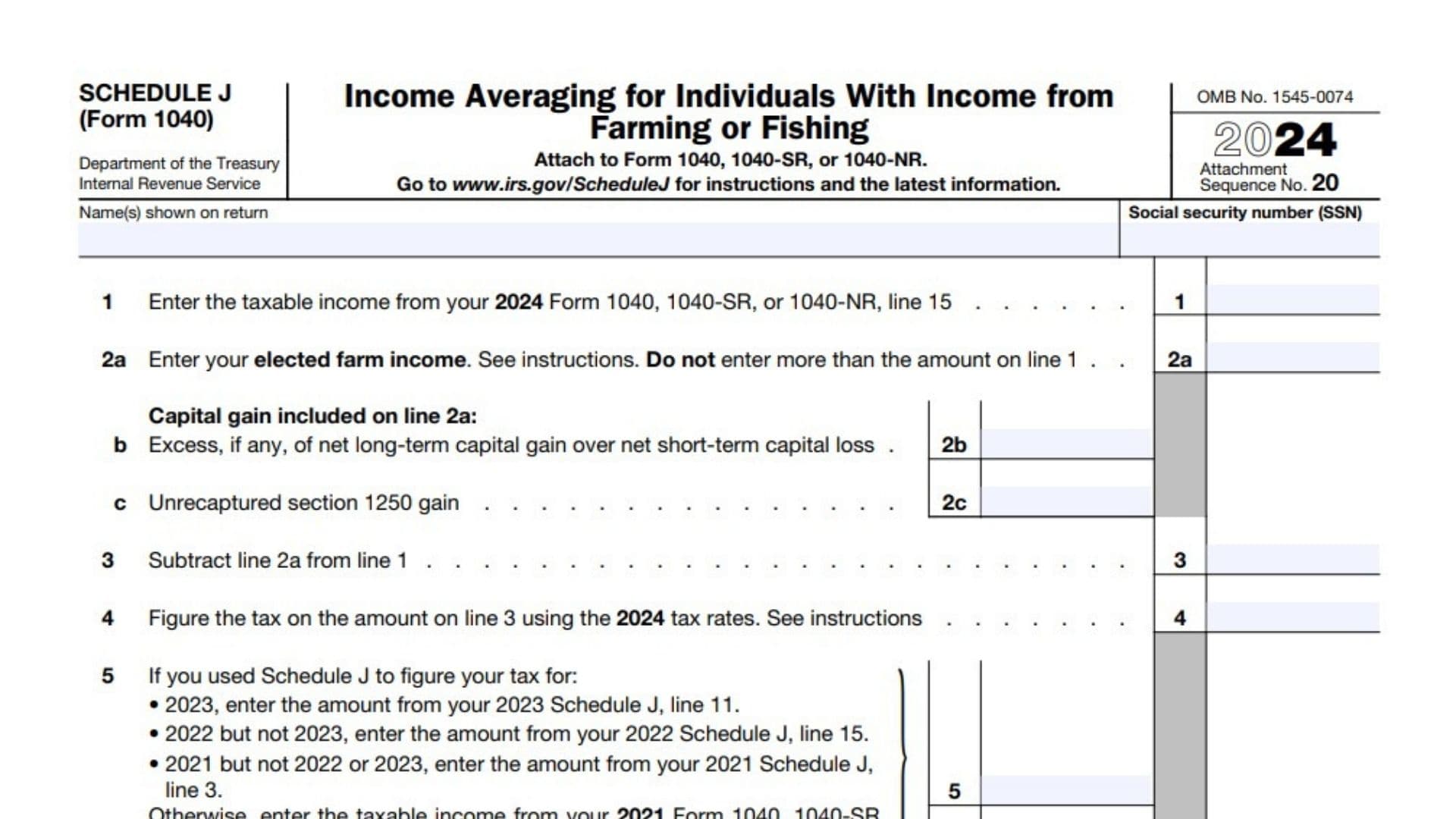 Schedule J (Form 1040)