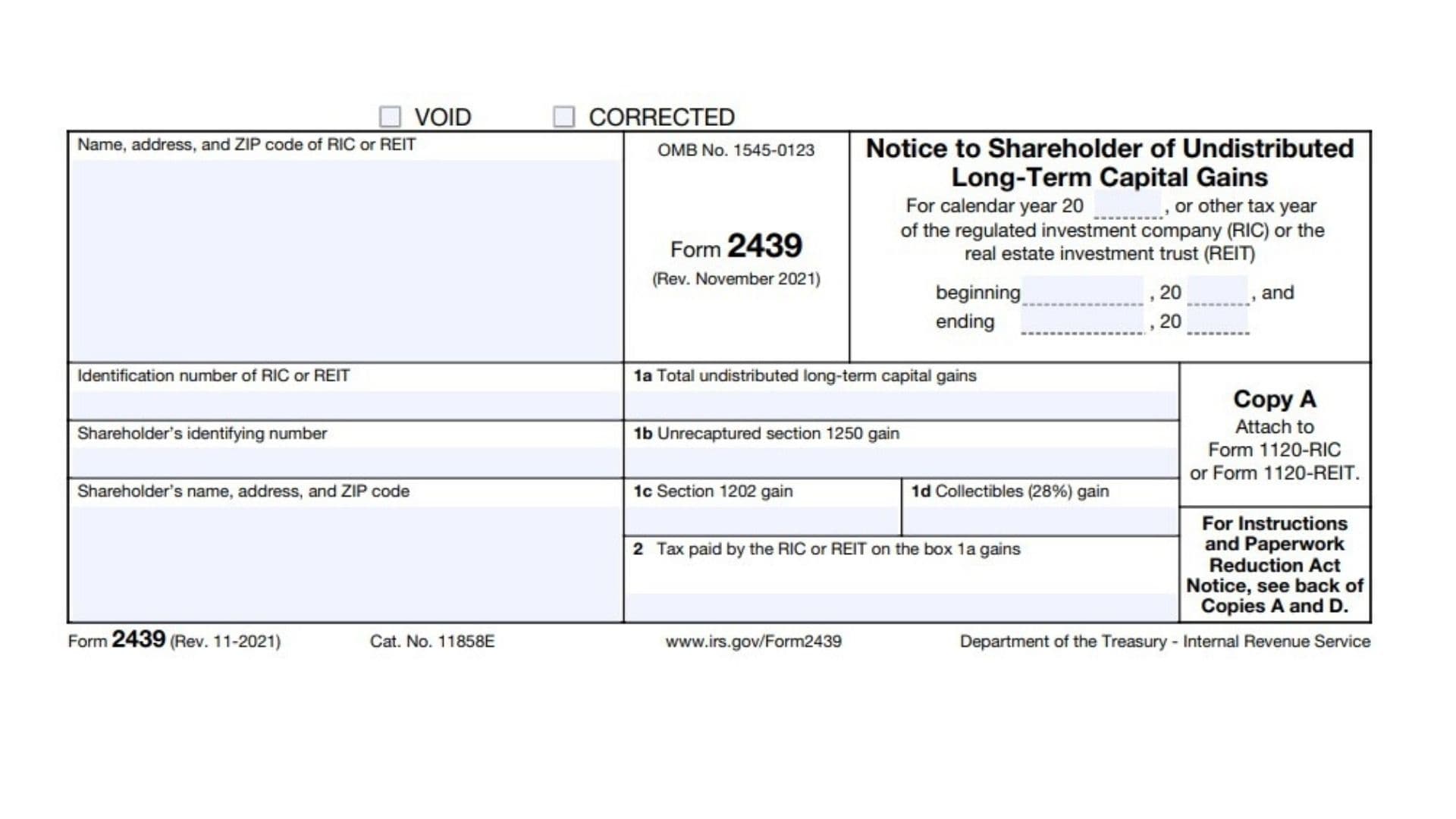 Form 2439 1 Form 2439