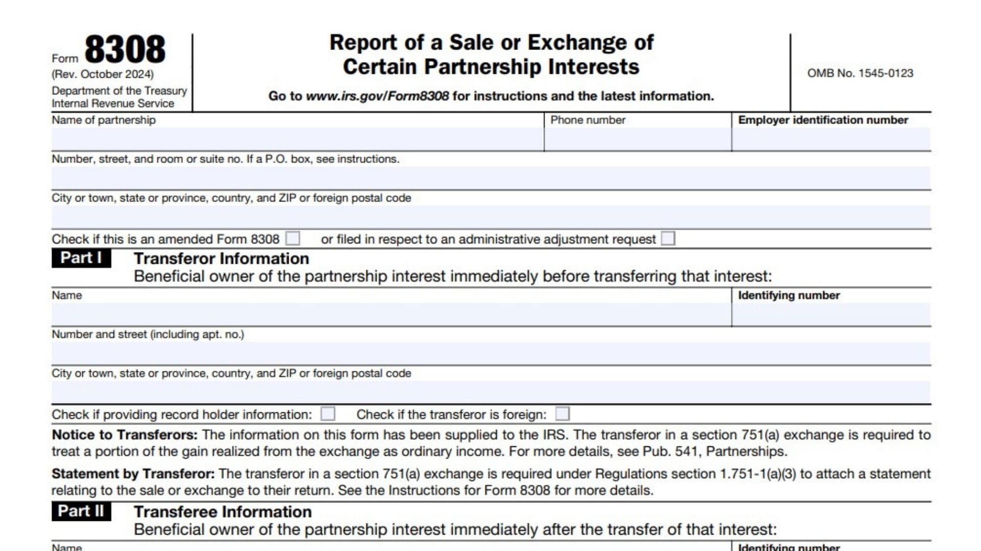 Form 8308 1 Form 8308