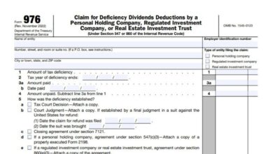 Form 976 126 Form 976