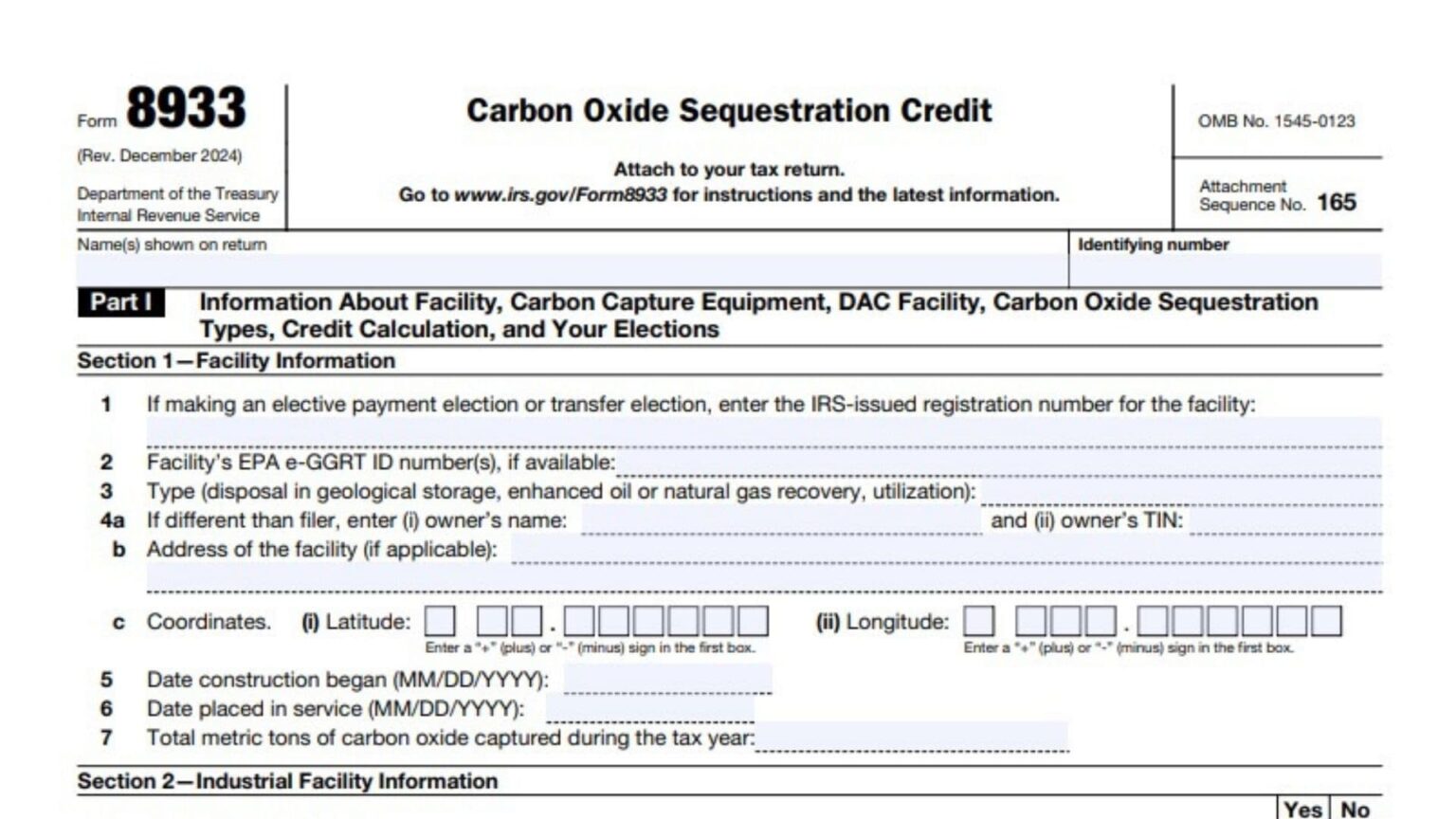 Form 8933 Instructions 2025 - 2026