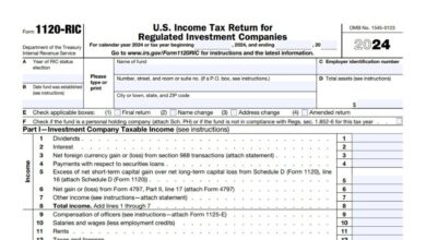 Form 1120-RIC 1 Form 1120-RIC