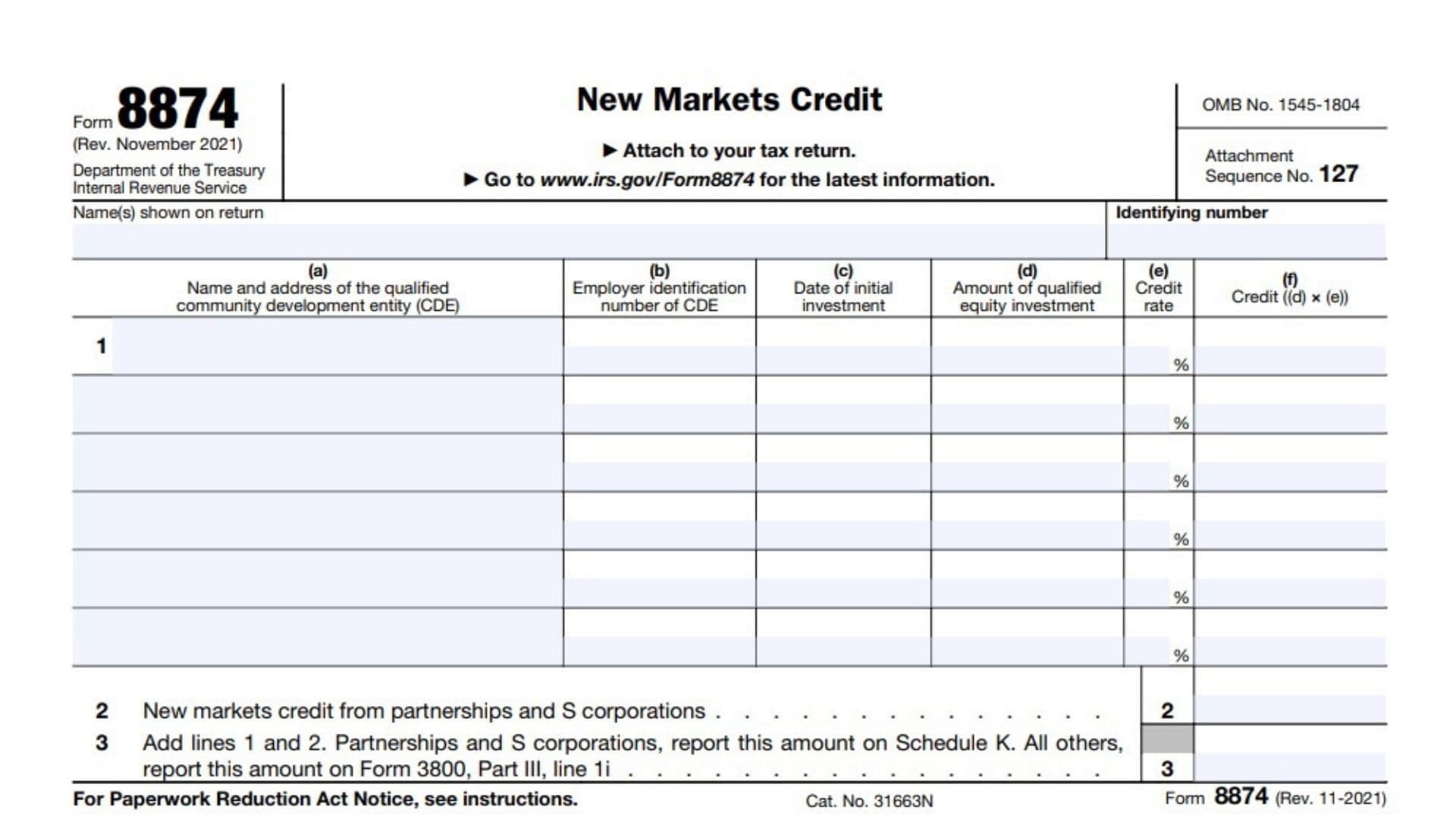 Form 8874 1 Form 8874