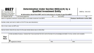 Form 8927 124 Form 8927