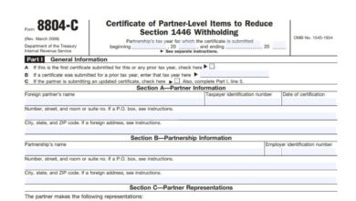 Form 8804-C