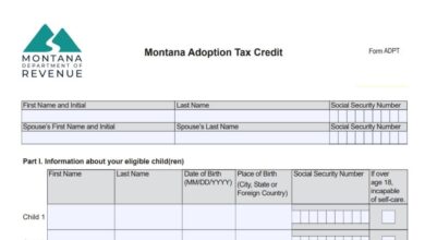 Montana Form ADPT