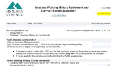 Montana Form WMRE 7 Montana Form WMRE