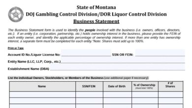 Montana Business Statement Form 30 7 Montana Business Statement Form 30