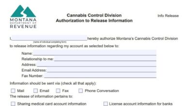 Montana Cannabis Control Division Authorization To Release Information Form 279 Montana Cannabis Control Division Authorization To Release Information Form