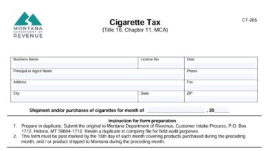 Montana Form CT-205 5 Montana Form CT-205