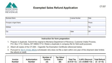 Montana Form CT-207 19 Montana Form CT-207