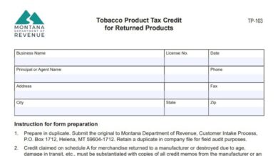 Montana Form TP-103 279 Montana Form TP-103