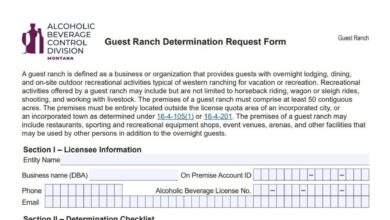 Montana Guest Ranch Determination Request Form 7 Montana Guest Ranch Determination Request Form