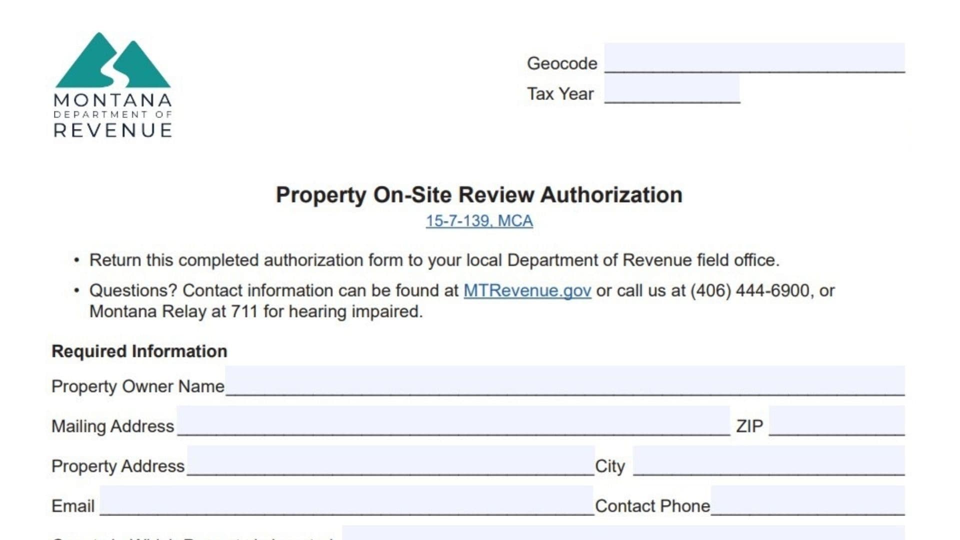 Montana Form AB-27 1 Montana Form AB-27