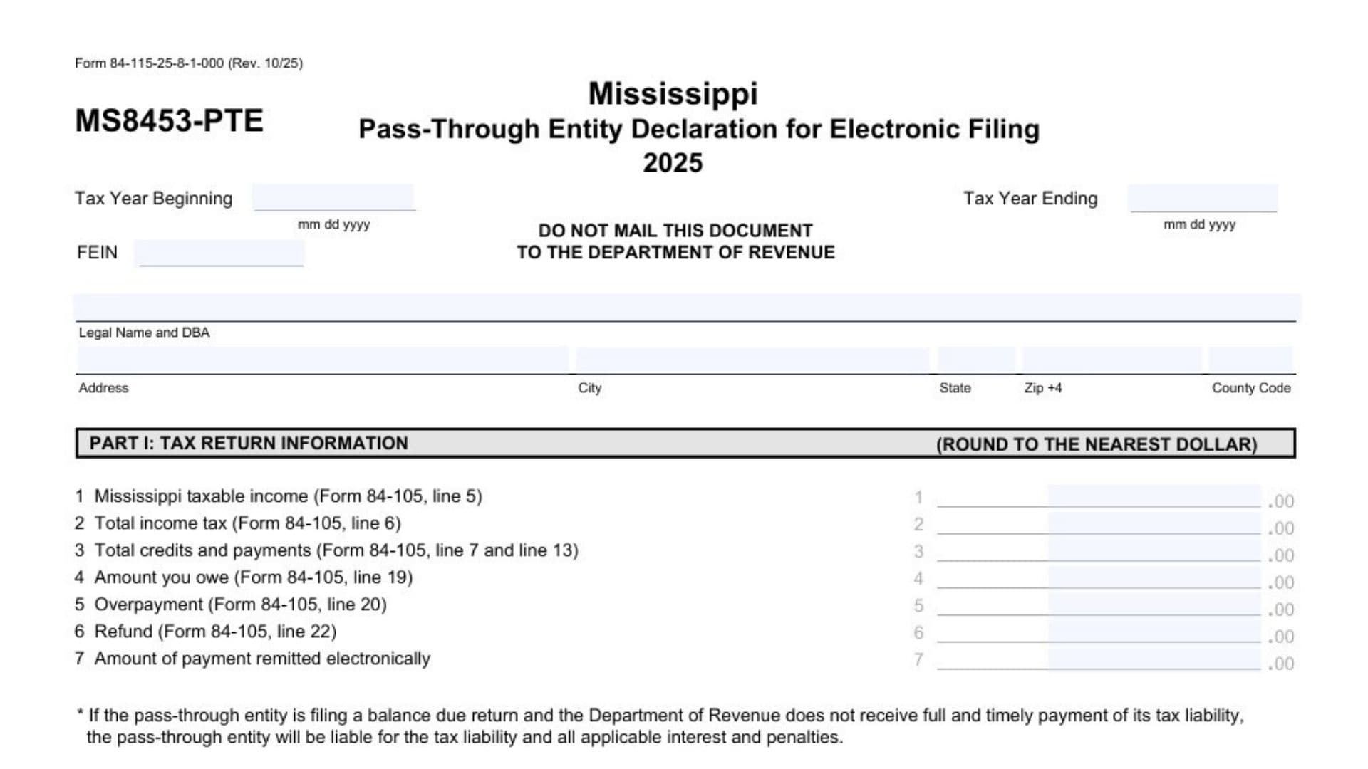 Kentucky Form 4927-K